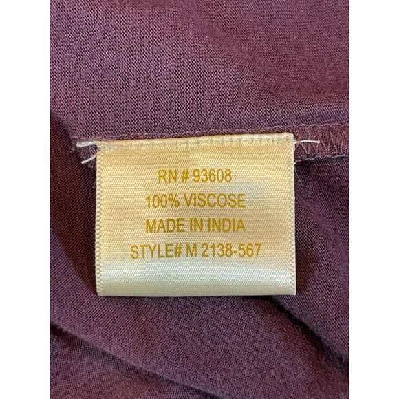 Matty M Womens Beaded Flowy V Neck Tank Top Sleeveless M2138-567 Purple SZ Small - Picture 5 of 6